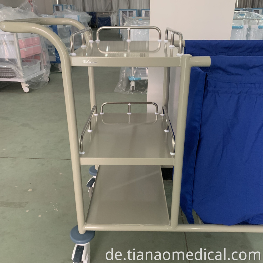 Hospital Steel Linen Trolley